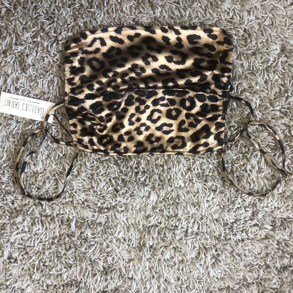 Leopard crop silk shirt